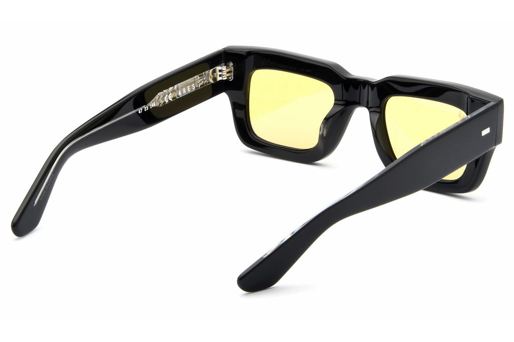 AKILA® Eyewear - Ares Raw Sunglasses Black w/ Yellow Lenses