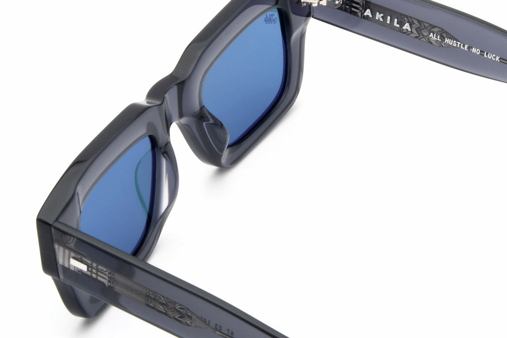 AKILA® Eyewear - Ares Raw Sunglasses Cement w/ Viridian Lenses