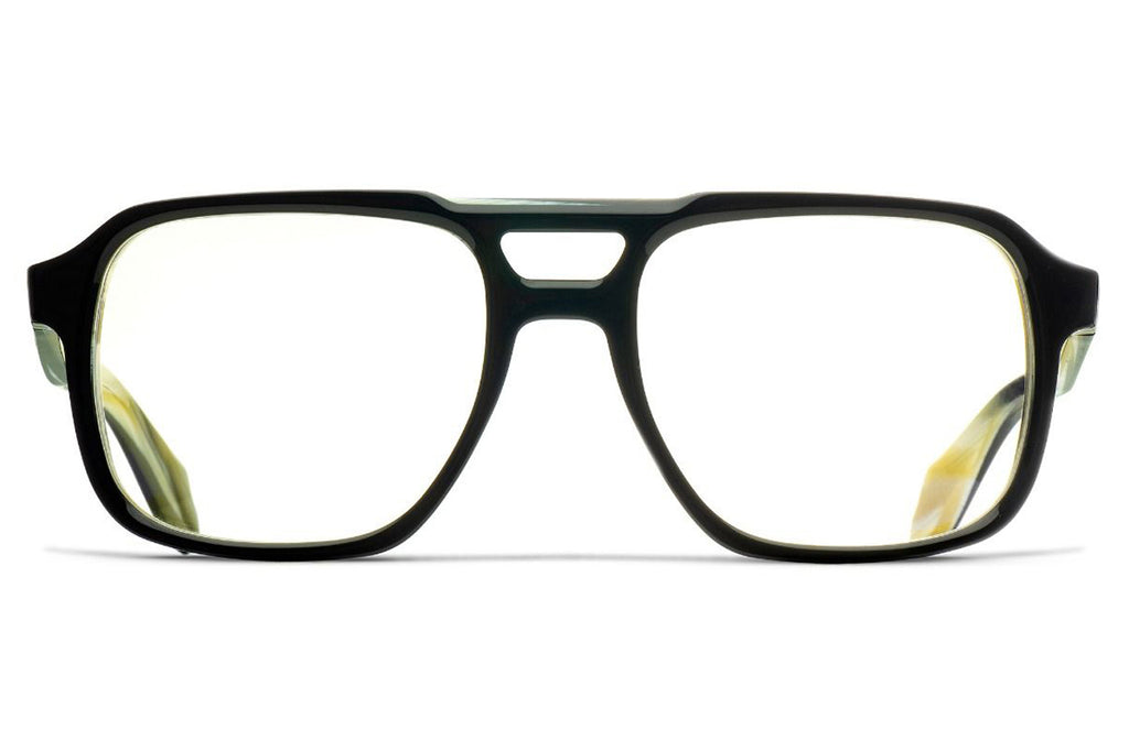 Cutler & Gross - 1394 (Small) Eyeglasses Black on Horn