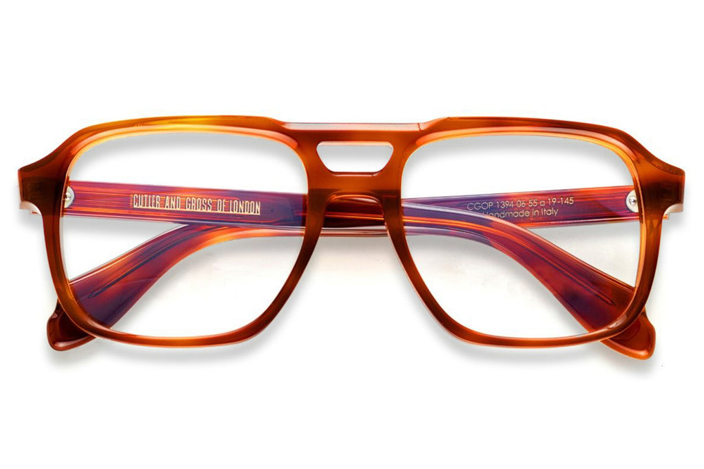 Cutler & Gross - 1394 (Small) Eyeglasses Honey Turtle Havana