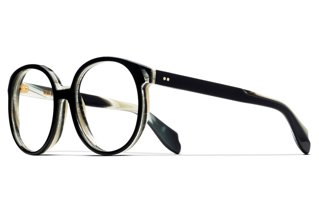 Cutler & Gross - 1395 (Small) Eyeglasses Black on Horn