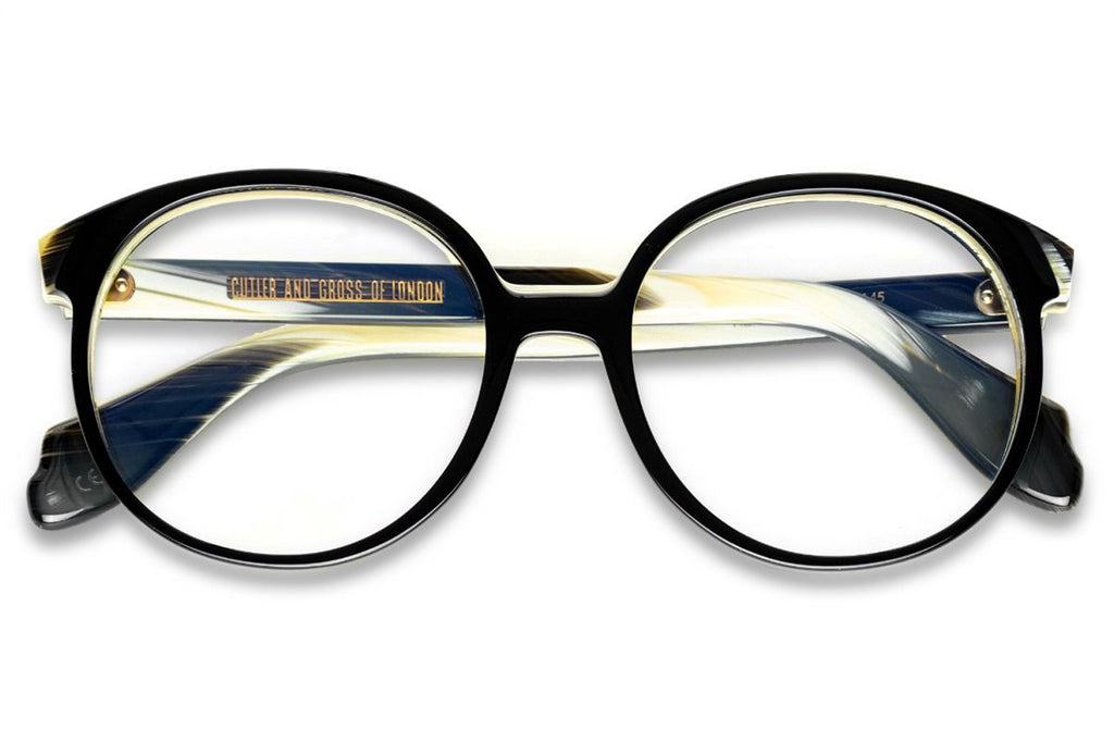 Cutler & Gross - 1395 (Small) Eyeglasses Black on Horn