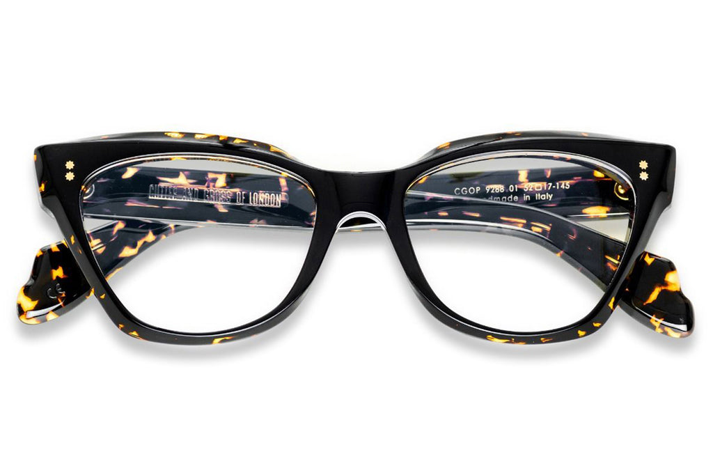 Cutler & Gross - 9288 Eyeglasses Black on Havana