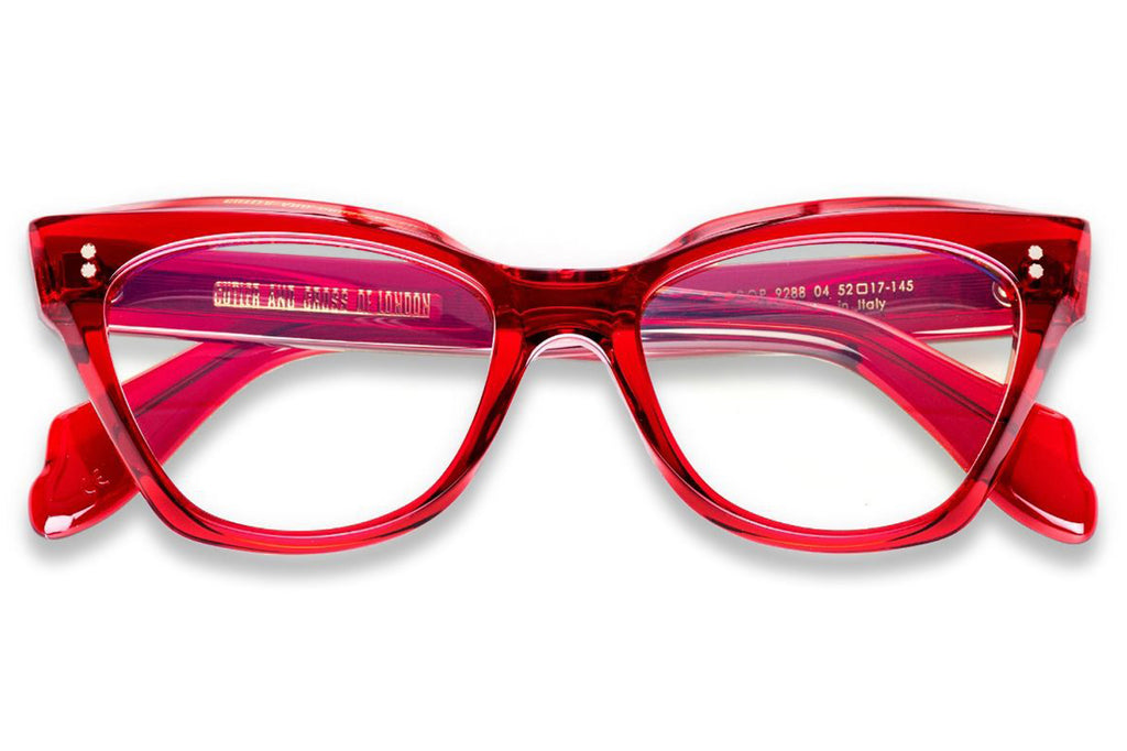 Cutler & Gross - 9288 Eyeglasses Lipstick Red