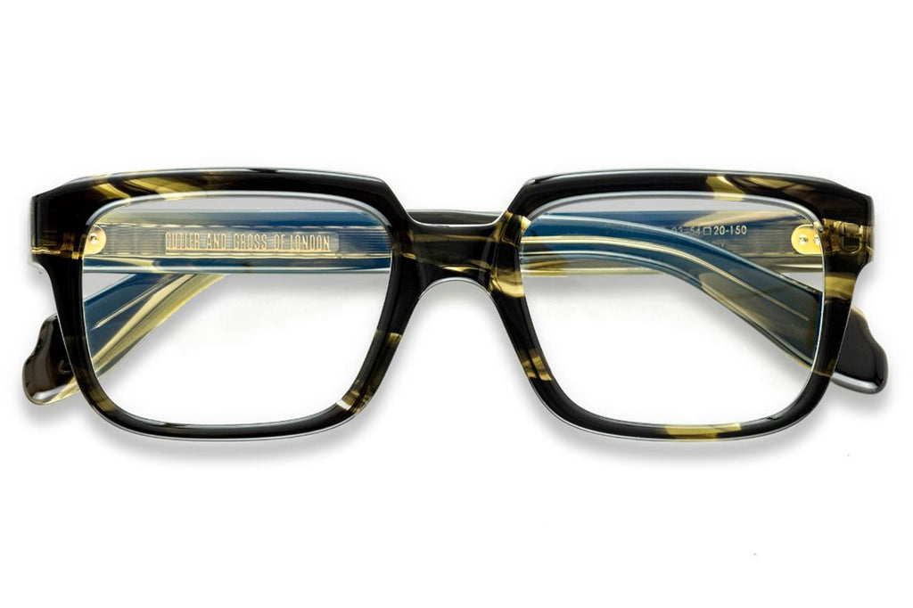 Cutler & Gross - 9289 Eyeglasses Striped Green Havana