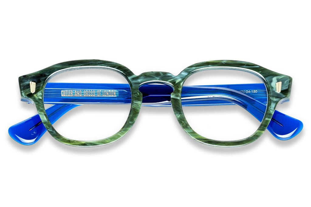 Cutler & Gross - 9290 Eyeglasses Emerald Marble on Ink