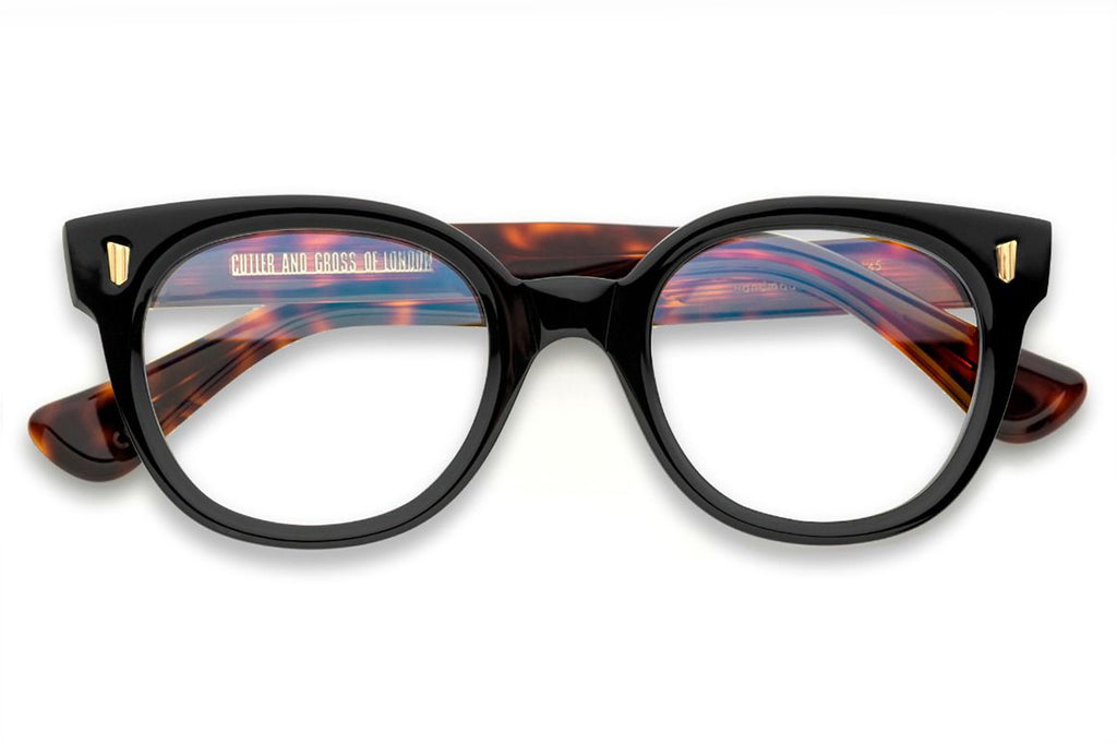 Cutler & Gross - 9298 Eyeglasses Black on Dark Turtle