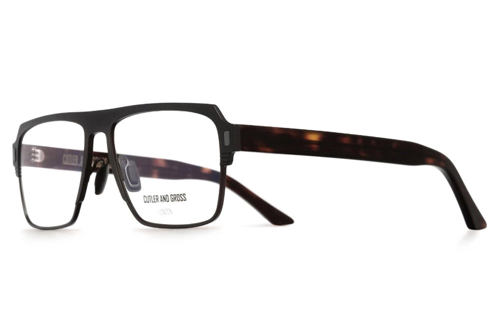 Cutler & Gross - 1364 Eyeglasses Matt Brown on Dark Turtle
