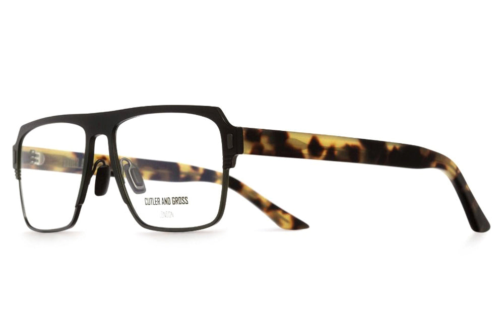 Cutler & Gross - 1364 Eyeglasses Matte Black on Camo