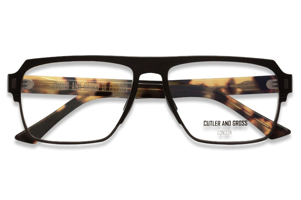 Cutler & Gross - 1364 Eyeglasses Matte Black on Camo