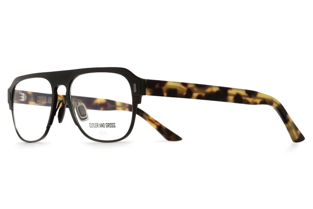 Cutler & Gross - 1365 Eyeglasses Matte Black on Camo