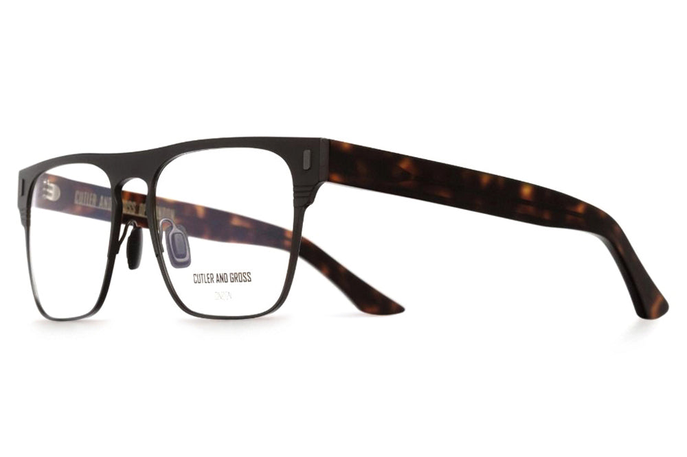 Cutler & Gross - 1366 Eyeglasses Matte Brown on Dark Turtle