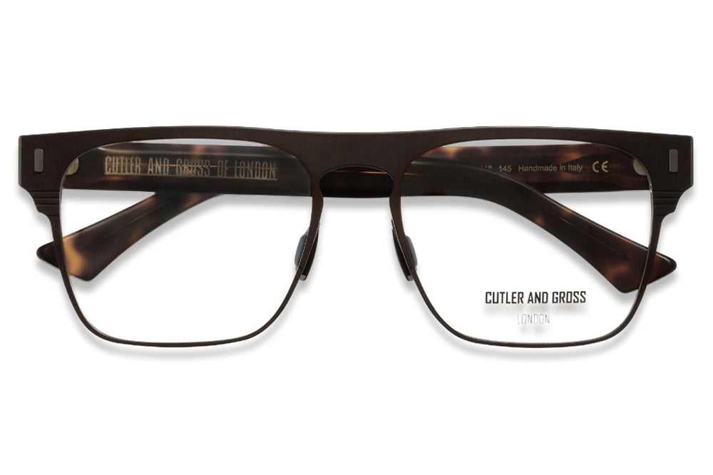 Cutler & Gross - 1366 Eyeglasses Matte Brown on Dark Turtle