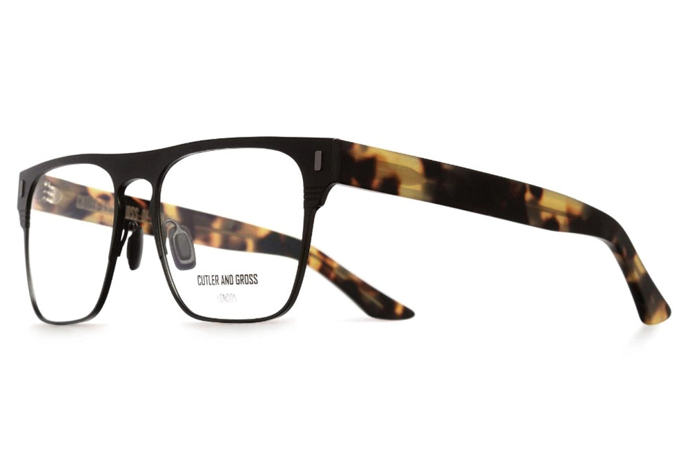 Cutler & Gross - 1366 Eyeglasses Matte Black on Camo