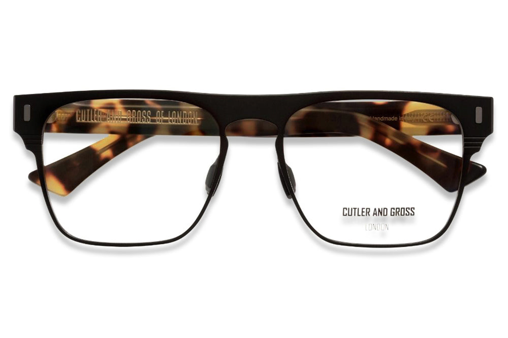Cutler & Gross - 1366 Eyeglasses Matte Black on Camo