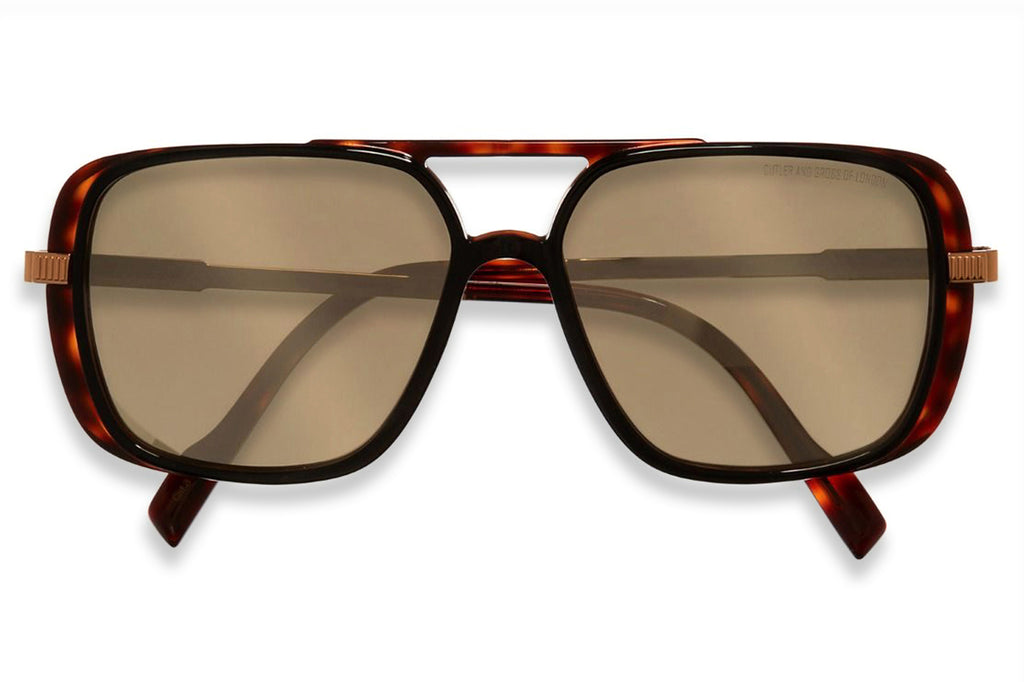 Cutler & Gross - 1345 Sunglasses Black Taxi on Dark Turtle