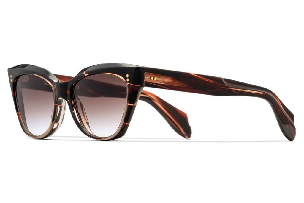 Cutler & Gross - 9288 Sunglasses Striped Brown Havana