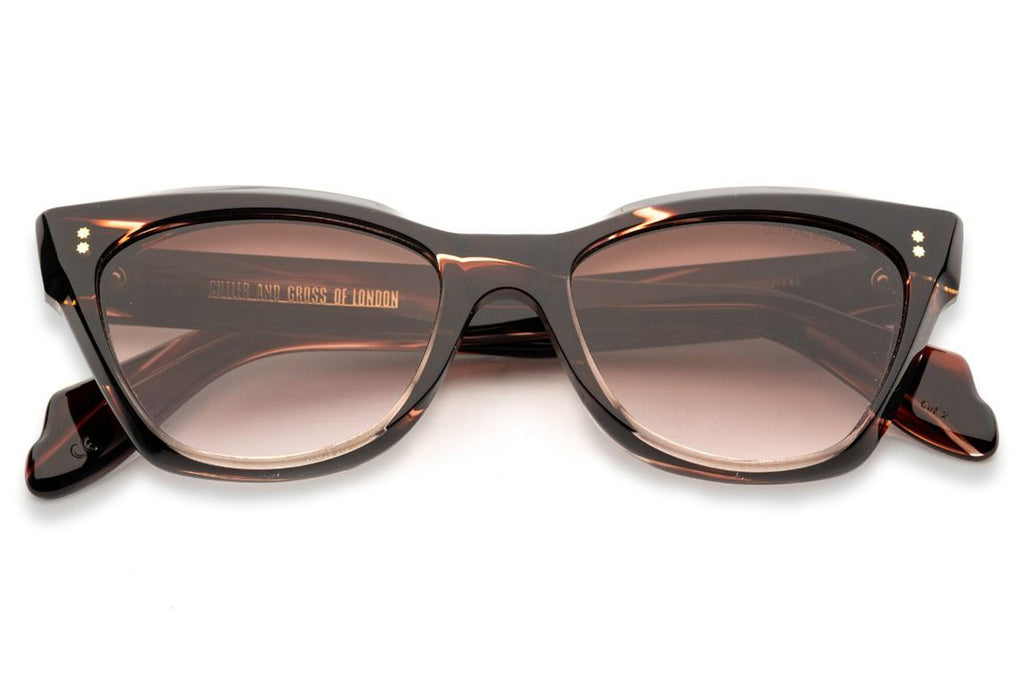 Cutler & Gross - 9288 Sunglasses Striped Brown Havana