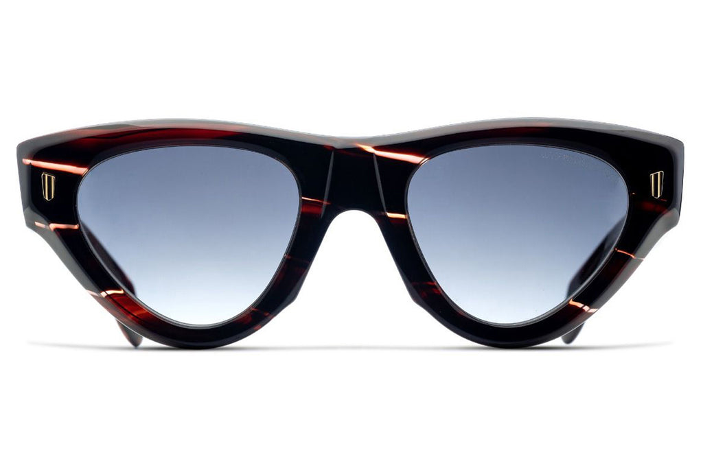 Cutler & Gross - 9926 Sunglasses Striped Brown Havana