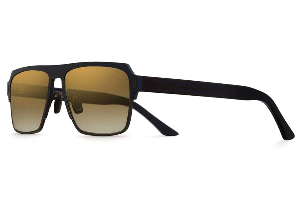 Cutler and Gross - 1364 Sunglasses Matte Navy Blue on Black