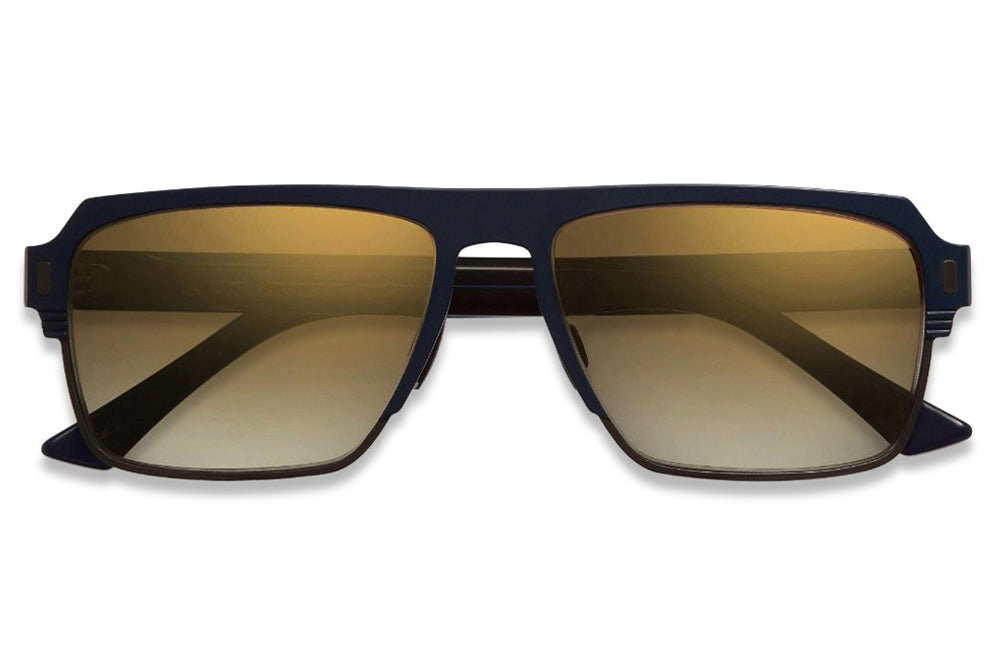 Cutler and Gross - 1364 Sunglasses Matte Navy Blue on Black