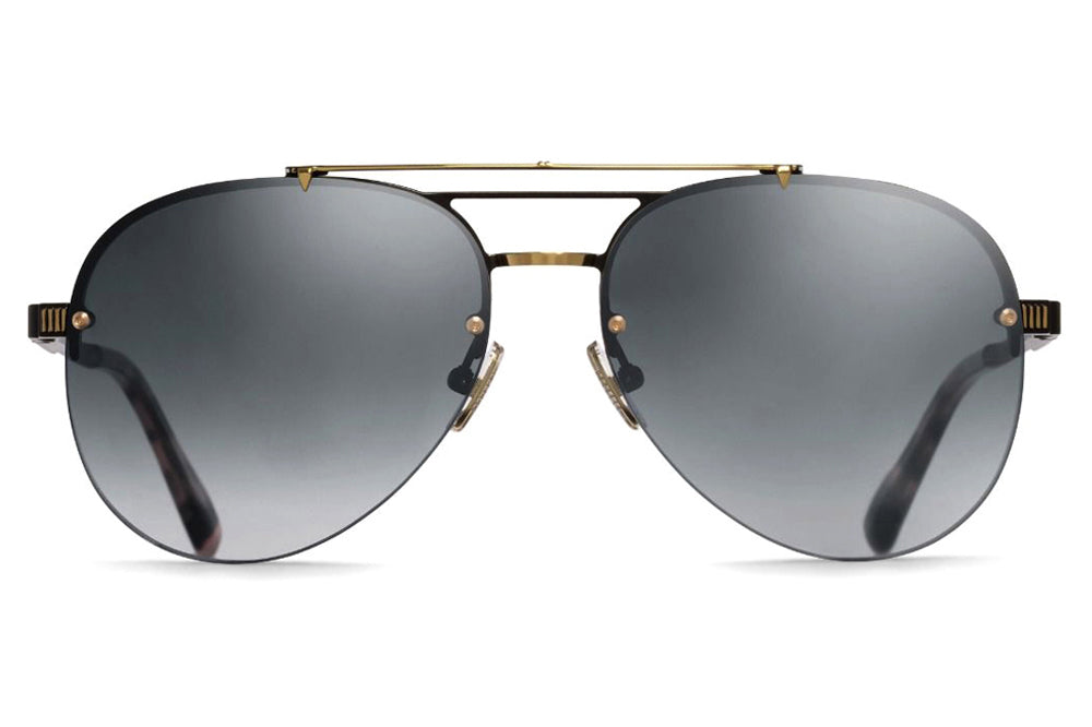 Cutler and Gross - 1372 Sunglasses Black on Gold