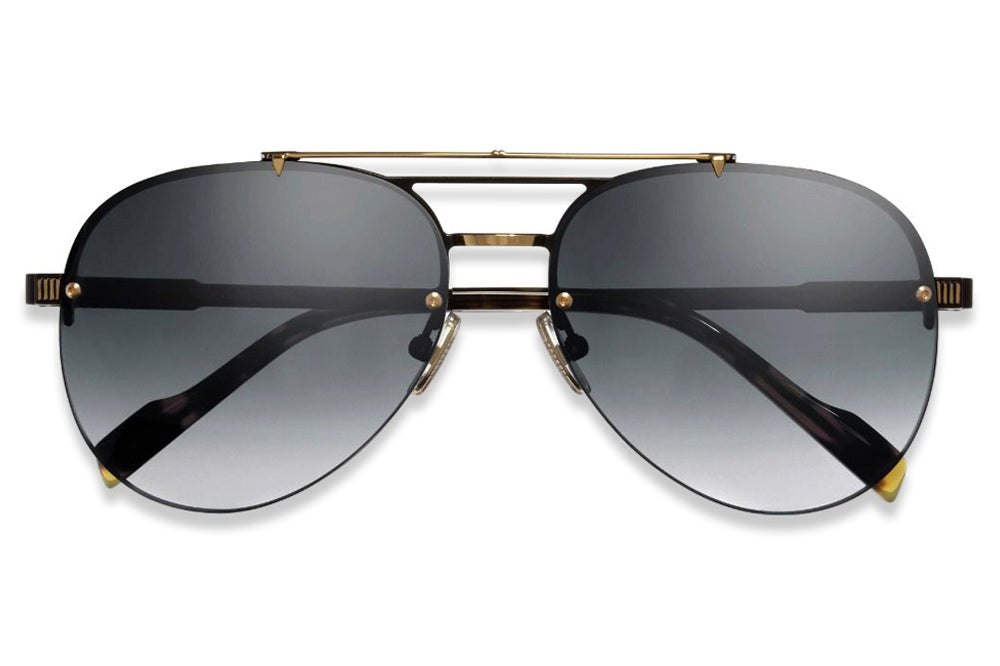 Cutler and Gross - 1372 Sunglasses Black on Gold