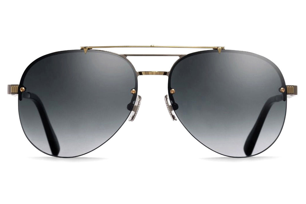 Cutler and Gross - 1372 Sunglasses | Specs Collective, Black on Gold