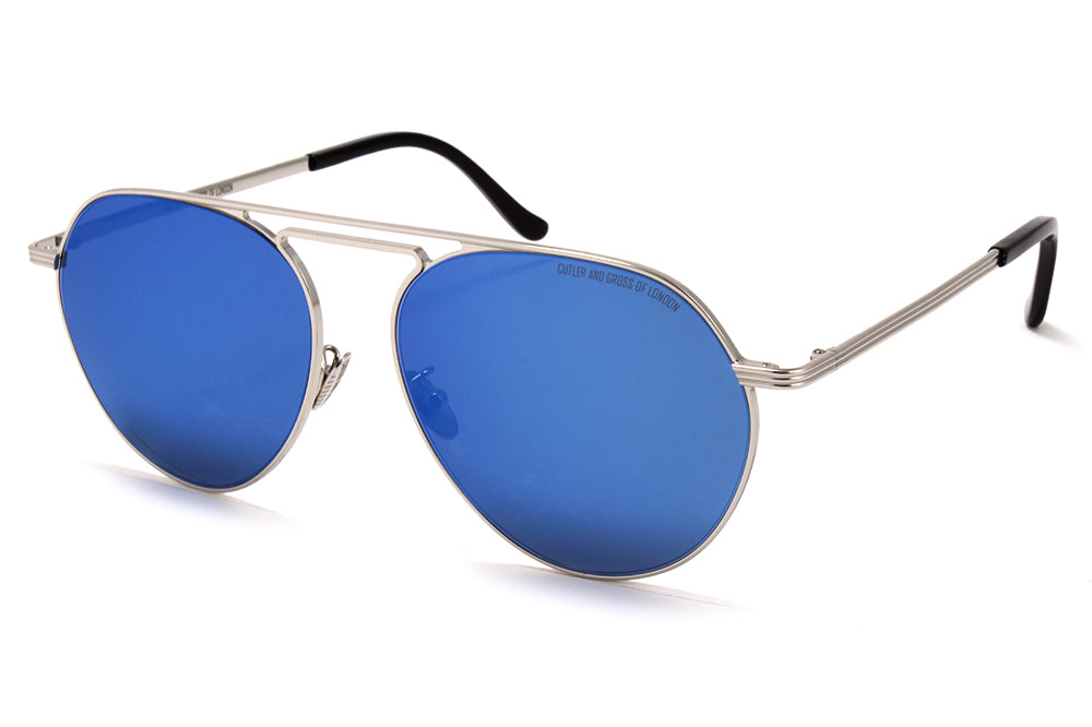 Cutler and Gross - 1309 Sunglasses Silver with Blue