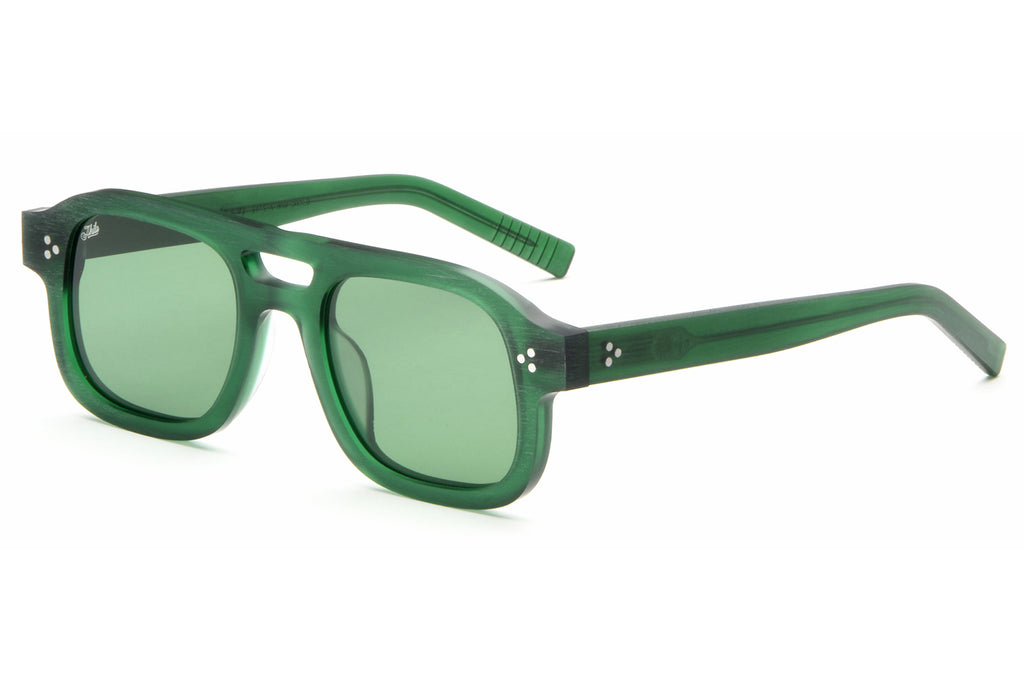AKILA® Eyewear - Dillinger Raw Sunglasses Raw Green w/ Green Lenses