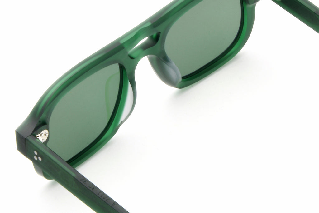 AKILA® Eyewear - Dillinger Raw Sunglasses Raw Green w/ Green Lenses