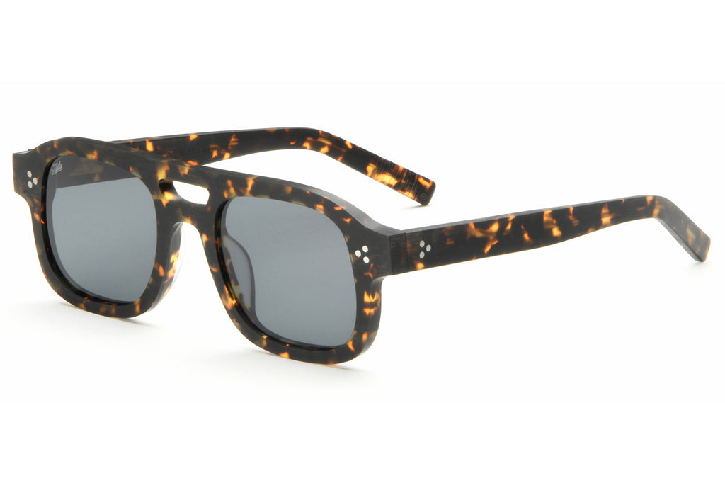 AKILA® Eyewear - Dillinger Raw Sunglasses Raw Tokyo Tortoise w/ Black Lenses