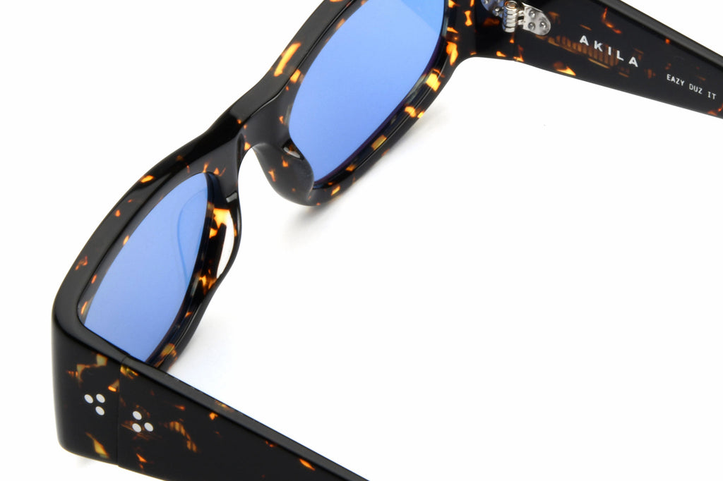 AKILA® Eyewear - Eazy Sunglasses Tokyo Tortoise w/ Blue Lenses