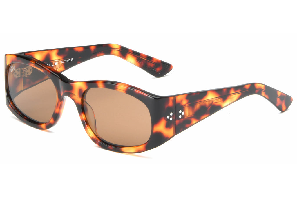 AKILA® Eyewear - Eazy Sunglasses Red Havana w/ Brown Lenses