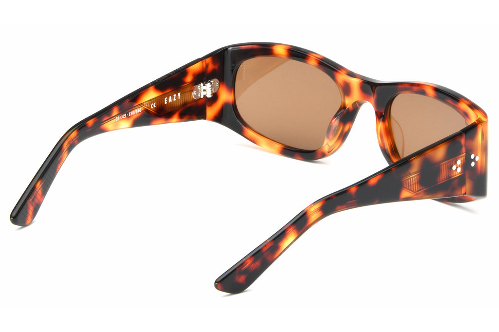 AKILA® Eyewear - Eazy Sunglasses Red Havana w/ Brown Lenses