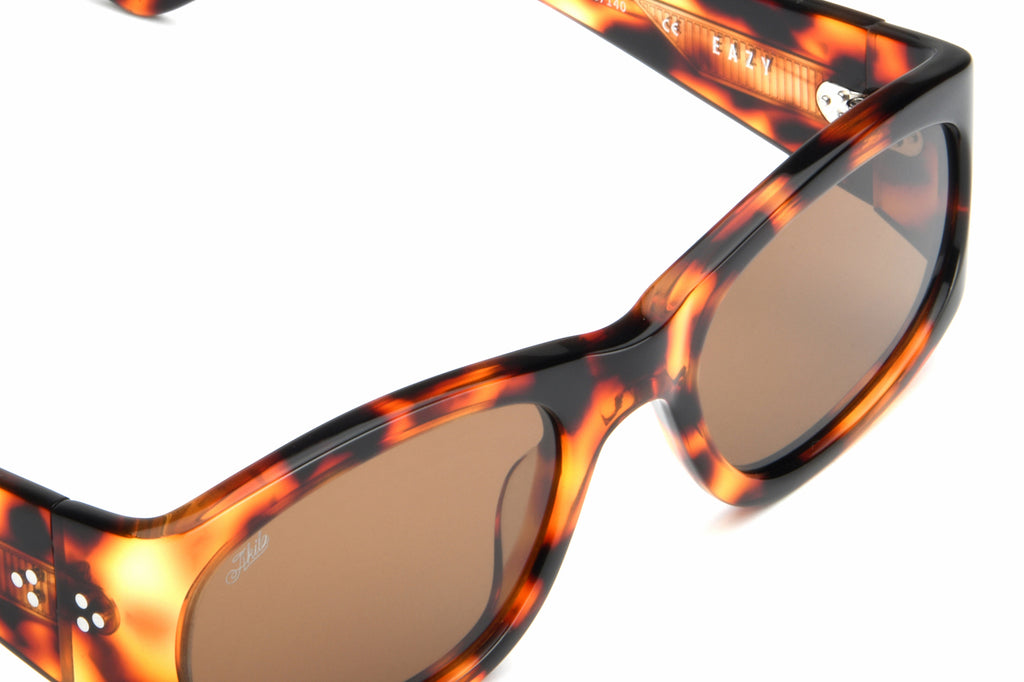 AKILA® Eyewear - Eazy Sunglasses Red Havana w/ Brown Lenses