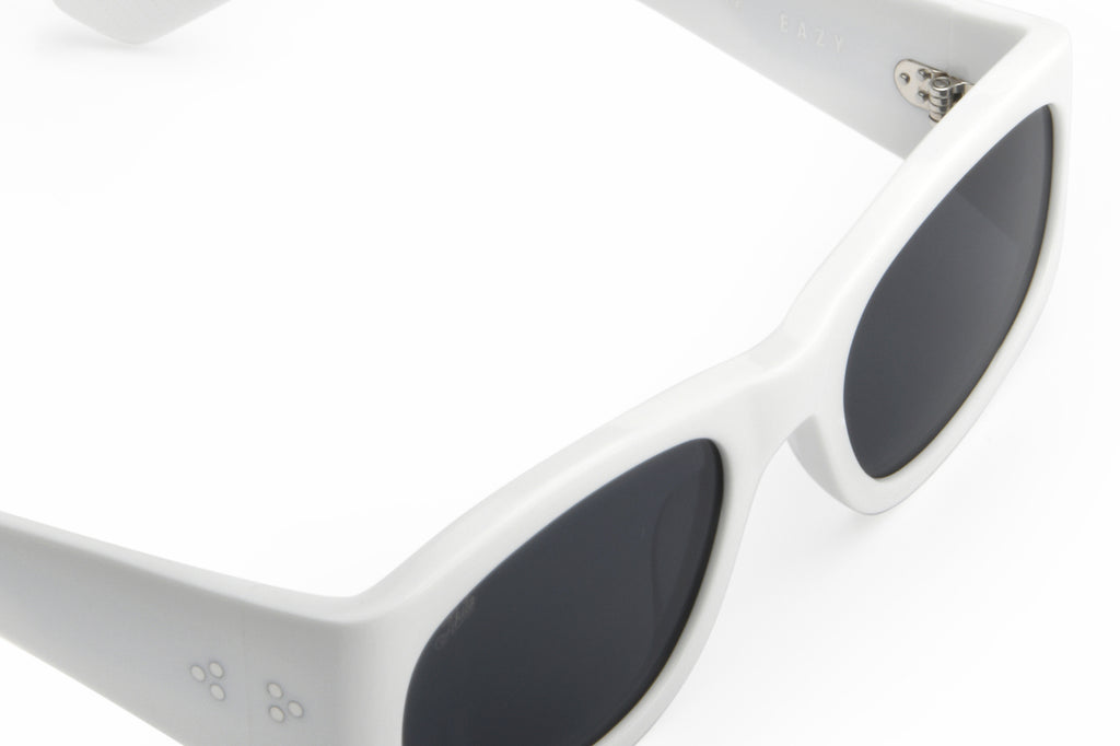 AKILA® Eyewear - Eazy Sunglasses White w/ Black Lenses