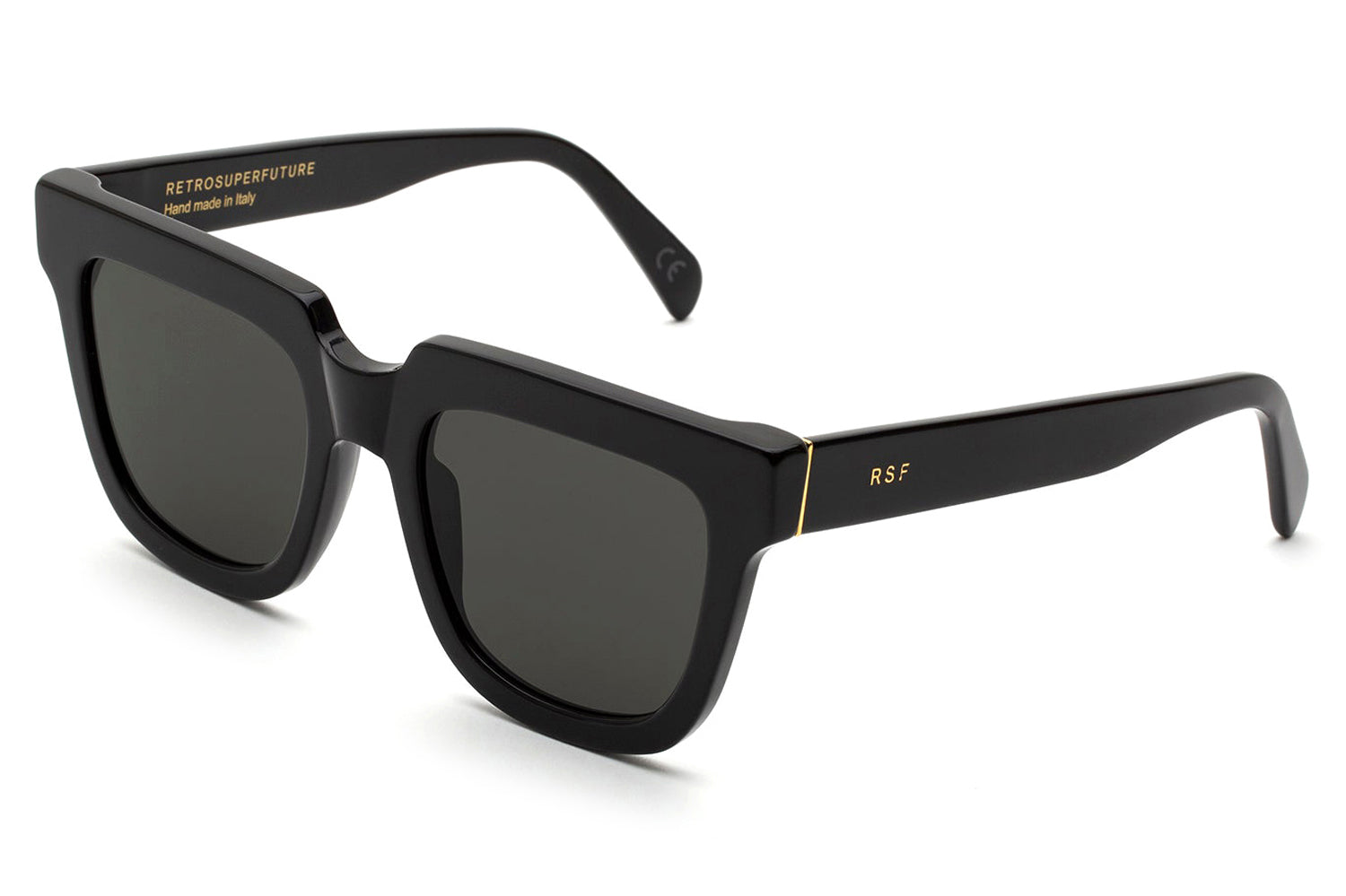 RETRO SUPER FUTURE LUCE sunglasses col. total black | Occhiali | Ottica  Scauzillo