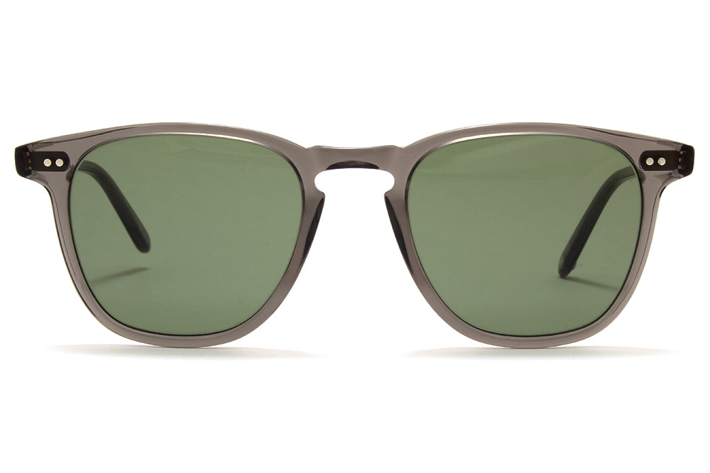 Garrett Leight® - Brooks Sunglasses Grey Crystal with Semi-Flat Pure G15 Lenses