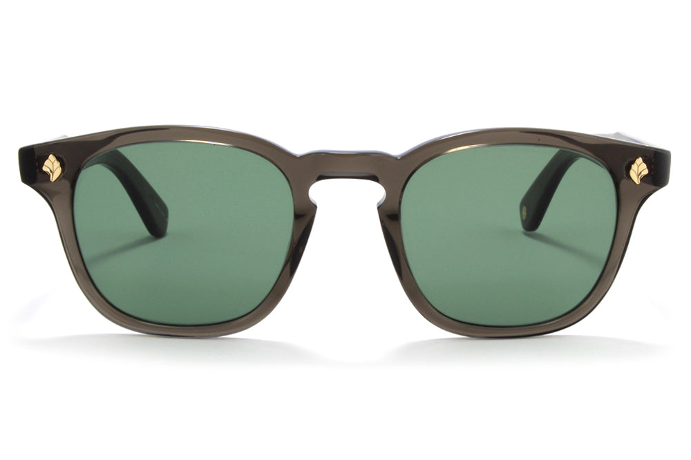 Garrett Leight - Ace Sunglasses Black Glass with Semi-Flat Pure G15 Lenses