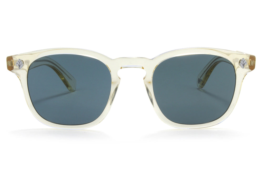 Garrett Leight - Ace Sunglasses Pure Glass with Semi-Flat Blue Smoke Lenses