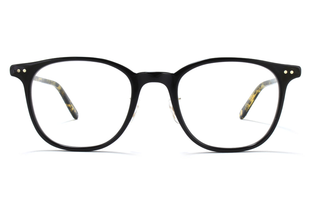 Garrett Leight - Beach Eyeglasses Black-Black Amber-Gold
