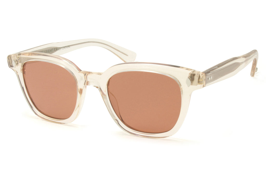 Garrett Leight - Broadway Sunglasses Prosecco with Semi-Flat Pure Rosewood Lenses