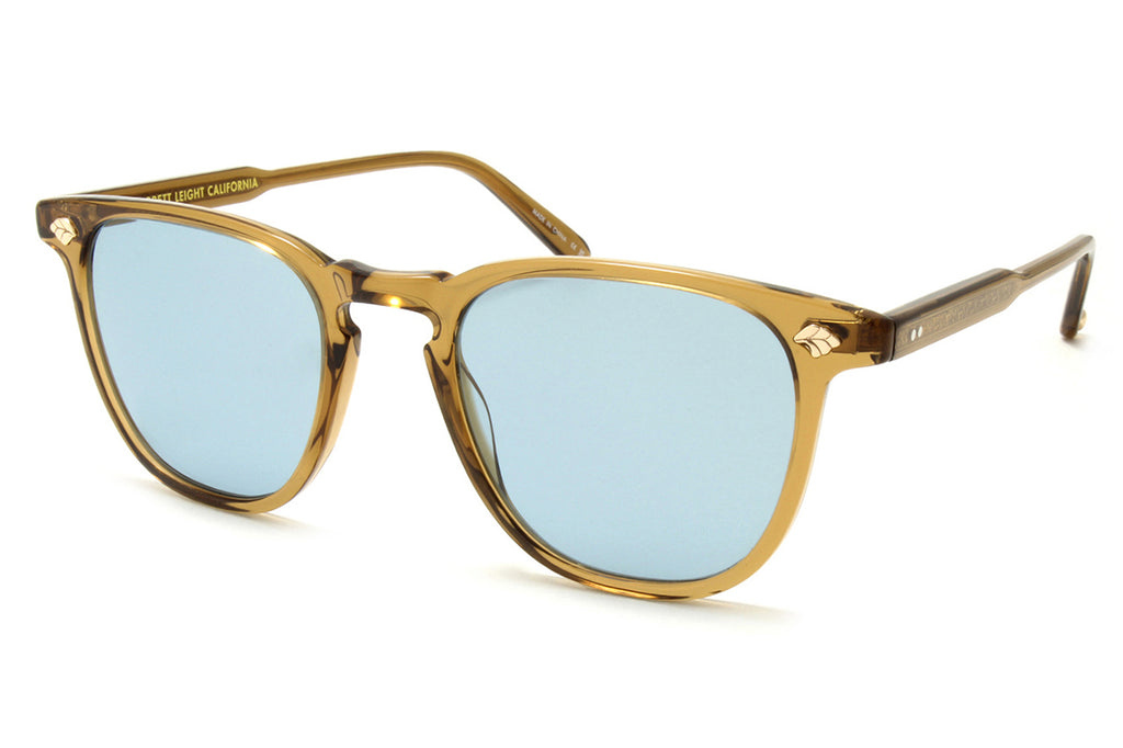 Garrett Leight - Brooks II Sunglasses Caramel with Pure Blue Lenses