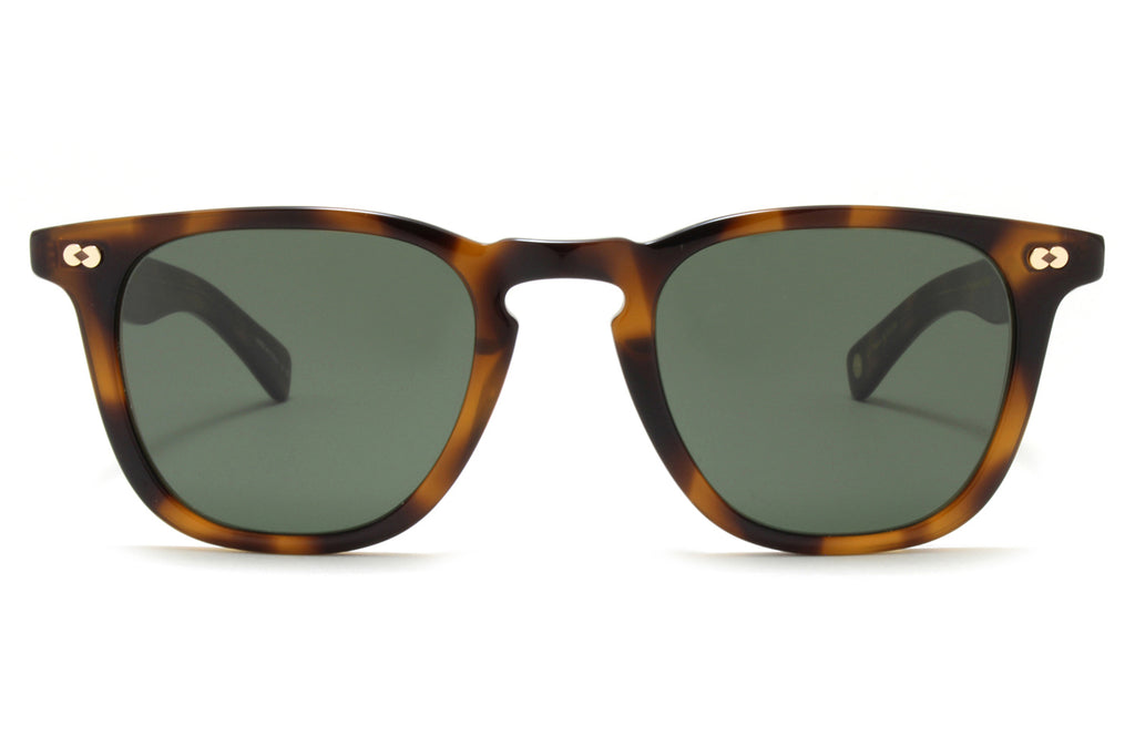 Garrett Leight - Brooks X Sunglasses Spotted Brown Shell with Pure G15 Lenses