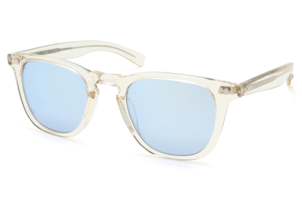 Garrett Leight - Brooks X Sunglasses Prosecco with Sky Layered Mirror Lenses