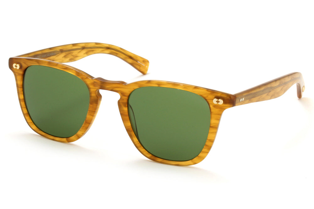 Garrett Leight - Brooks X Sunglasses Butterscotch with Pure Green Lenses