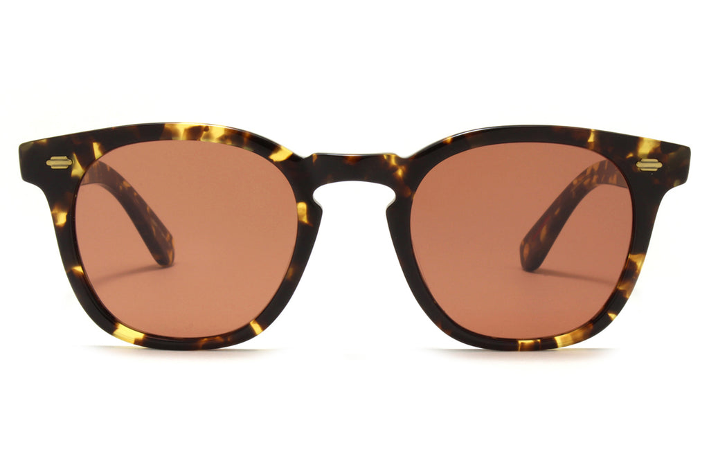 Garrett Leight - Byrne Sunglasses Tuscan Tortoise with Pure Rosewood Lenses