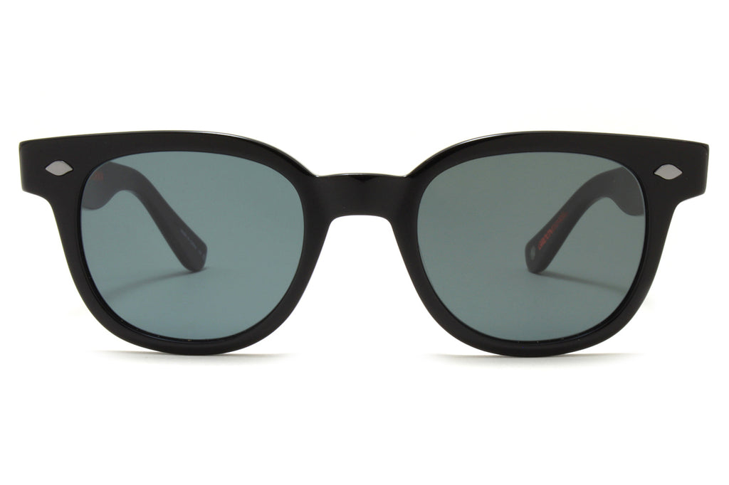 Garrett Leight - Canter Sunglasses Bio Black with Blue Smoke Lenses