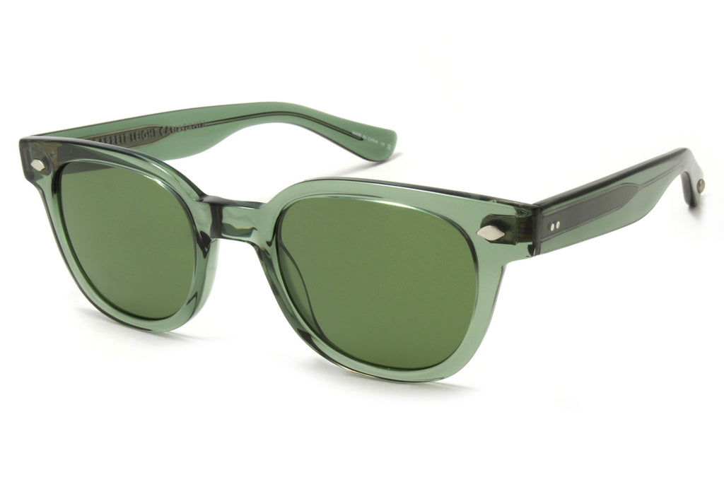 Garrett Leight - Canter Sunglasses Juniper with Pure Green Lenses
